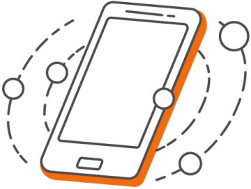 Ilustração de um smartphone.